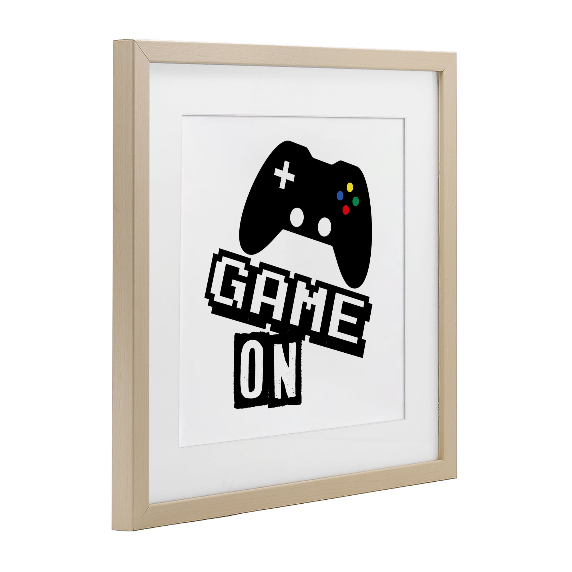 Stupell Industries Playful Game On Birch Framed Print Under Glass, design by Marcus Prime