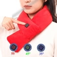 thumbnail image 4 of Heated Scarf USB Smart Charging Heated Neck Scarf Winter Cold Protection and Warm Heating Scarf for Men Women Red, 4 of 5