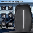 thumbnail image 2 of Motorcycle Backpack Waterproof Helmet Backpack for Men Reflective Helmet Backpack Anti splashing/Large Capacity/Scratch Resistant and Wear-resistant, 2 of 7