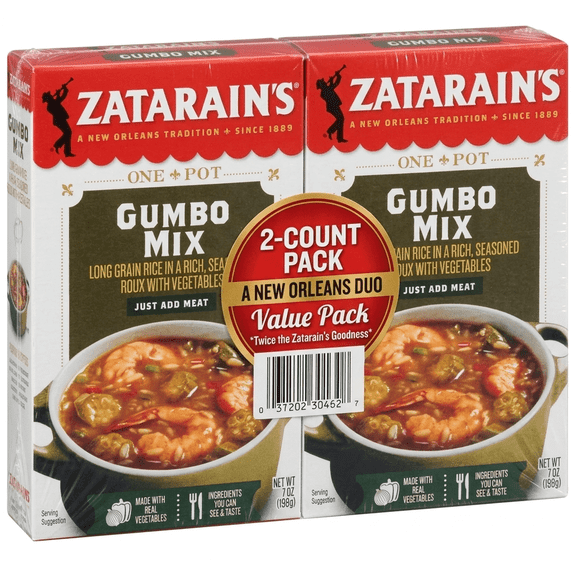 Zatarain's Gumbo Mix, 7.0 oz Box