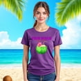 thumbnail image 3 of Playera Blusa De Palm Beach Surf Club – Vibra Tropical con Sabor a Coco Color Morado Talla Chica Marca Emil SaEs, 3 of 4