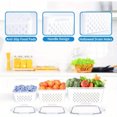 XIAOGZHP BPAFree Fruit Containers for Fridge with Removable Strainer
