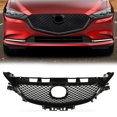 thumbnail image 5 of CROSSDESIGN Front Bumper Grille Grill Black Honeycomb Grille Fit for Mazda 6 Atenza 2017-2019, 5 of 12