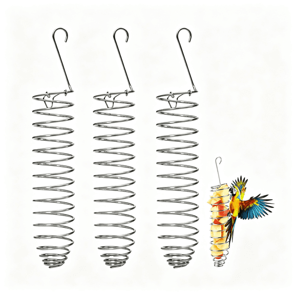 BPPEG 3Pcs Millet Holder for Bird Cage, Millet Holder, Bird Foraging Feeder, Natural Foraging Behavior for Small to Medium Birds, Easy Refill without Removal