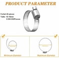 thumbnail image 2 of Multi-Use Hose Clamp, Durable Corrosion Resistance, SAE Size, For Efficient Liquid Leakage Prevention In Varied Settings, Flexible And Malleable Design, 2 of 5