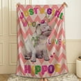 thumbnail image 4 of Just A Girl Who Loves Hippos Throw Blanket Fannel Fleece Super Soft Funny Blanket Travel Throw Blanket for Bed Couch Sofa 40&nbsp;x&nbsp;50&nbsp;Inch&nbsp;for&nbsp;Kid, 4 of 6