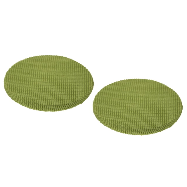 Uxcell 2 Paquete Fundas Redondas para Taburete Diámetro 11"-14" Antideslizantes para Sillas Fundas de Taburete Amarillo