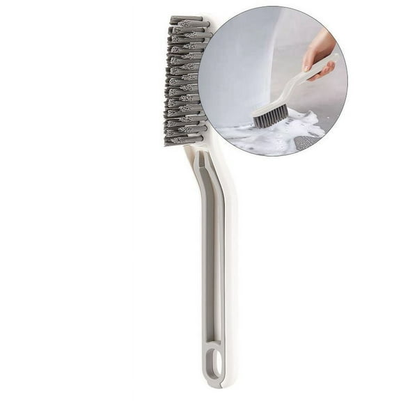 Yoloke Bristle Crevice Cleaning Brushes, Multifunctional Gap Cleaning Brush Detail Cleaner Tool Scrub Brush for Household Use Kitchens Bathrooms Tile Window Groove Toilet