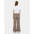 thumbnail image 4 of Animal Printed Wide-Leg Trousers with Lace-Up Detail, 4 of 5