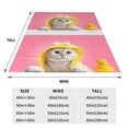 thumbnail image 3 of Sikiie A Funny Cat Ultra-Soft Micro flannel Blanket Luxury All Seasons Warm Blanket for Bedding Sofa and Travel (4 sizes)-80"x60", 3 of 7