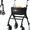 Black, variant on VOCIC Narrow Rollator Walkers for Seniors, Lightweight Indoor Walker for Tight Spaces with Tray, Foldable Stable Home Walker