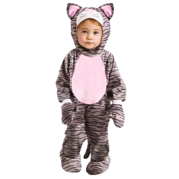 Fun World Infant Girls' Striped Kitten Jumpsuit Costume - Size 12-24 Month