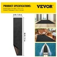 thumbnail image 4 of VEVOR Marine Carpet, 6 x 36 ft Boat Carpeting, Charcoal Black Marine Grade Boat Carpet, Indoor/Outdoor Marine Carpeting with Water-proof TPR Backing, Water-proof Carpet Roll for Home, Patio, Porch, 4 of 9