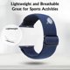 thumbnail image 4 of Correa elástica compatible con Apple Watch de 45 mm, 44 mm y 42 mm, cómoda y ajustable, para iWatch Series 7, 6, 5, 4, SE, 3, 2 y 1, para mujer y hombre, color negro., 4 of 5