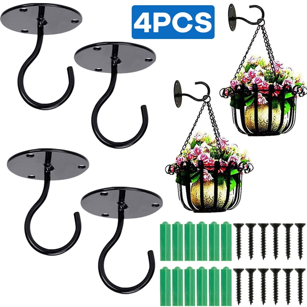Plant Hooks for Outside, Ceiling Hooks for Hanging Plants, Heavy Duty