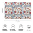 thumbnail image 3 of Pioneer Flower Floral Print Pattern Bathroom Rugs Mat, Non Slip Microfiber Bathroom Rug with Rubber Backing, Soft Mats for Bathroom Floor Tub Shower, 17"x27", 3 of 5