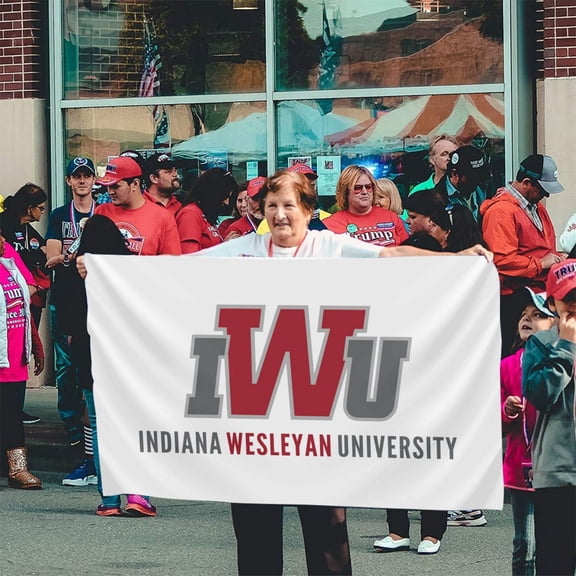 Indiana Wesleyan University Logo Banner Breeze Flag Outdoor Flags Home Flag Garden Flag 3 'X 5' Ft