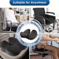 thumbnail image 4 of Premium 3 Inch Ventilated Memory Foam Seat Cushion Coccyx Support Orthopedic Design For Desk Chair Vehicle Travel Home Multicolor, 4 of 5