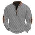 thumbnail image 2 of Blusas y camisas de manga larga con cuello redondo Sudadera con capucha de cuello redondo para hombre Jersey estampado Blusa de poliéster de manga larga para hombre, 2 of 4