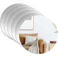thumbnail image 1 of czcpp-6 Pack Self Adhesive Acrylic Mirrors, 6 Inch Plastic Round Mirror Plate Mirror Sheet for Home Wall Decor Table Centerpiece 2 mm Thick, 1 of 4