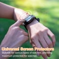 thumbnail image 7 of Uxcell 4pcs Watch Glass Screen Protector 38.5mm 9H Tempered Glass HD Clear Curved Edge Anti-Scratch Waterproof Round Smart Watch Dial Crystal Face Protective Film with Accessories, 7 of 7