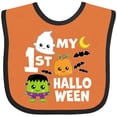 thumbnail image 3 of Inktastic My 1st Halloween with Ghost Monster and Pumpkin Boys or Girls Baby Bib, 3 of 4