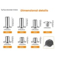 thumbnail image 5 of 90Sets Chicago Screws Kit,For DIY Repair Leather Craft Black-Grey, 5 of 5