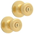 thumbnail image 4 of (3 pack) Lokhaus Privacy Tulip Doorknob Polished Brass 2 Count, 4 of 15
