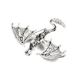 thumbnail image 2 of Dragon Enamel Pins Silver Alloy Rhinestone Brooch Black 61x70.5x10.5mm, 2 of 2