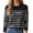 Black, variant on Womens Oversized Striped Sweatshirt Casual Long Sleeve Crewneck Shirt Fshion Clothes (Beige S)
