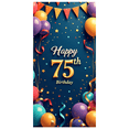 thumbnail image 6 of LUUFILx 75th Birthday Celebration Banner Polyester Background Decoration for Party Supplies Backdrop Photography Props Happy Birthday Decors, 6 of 9