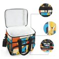 thumbnail image 6 of FORMRS Insulated Cooler Bag 24 Cans Capacity Soft Leakproof Lunch Box with Side Pockets, Modern Cocktails, 6 of 7