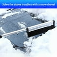 thumbnail image 5 of HBYJLZYG Car Accessories Car Aluminum Retractable Snow Shovel Car Multifunctional Snow Scraper Car Cleaning Tools, 5 of 9