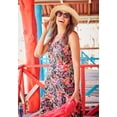 thumbnail image 2 of Woman Within Plus Size Sleeveless Crinkle Dress, 2 of 5