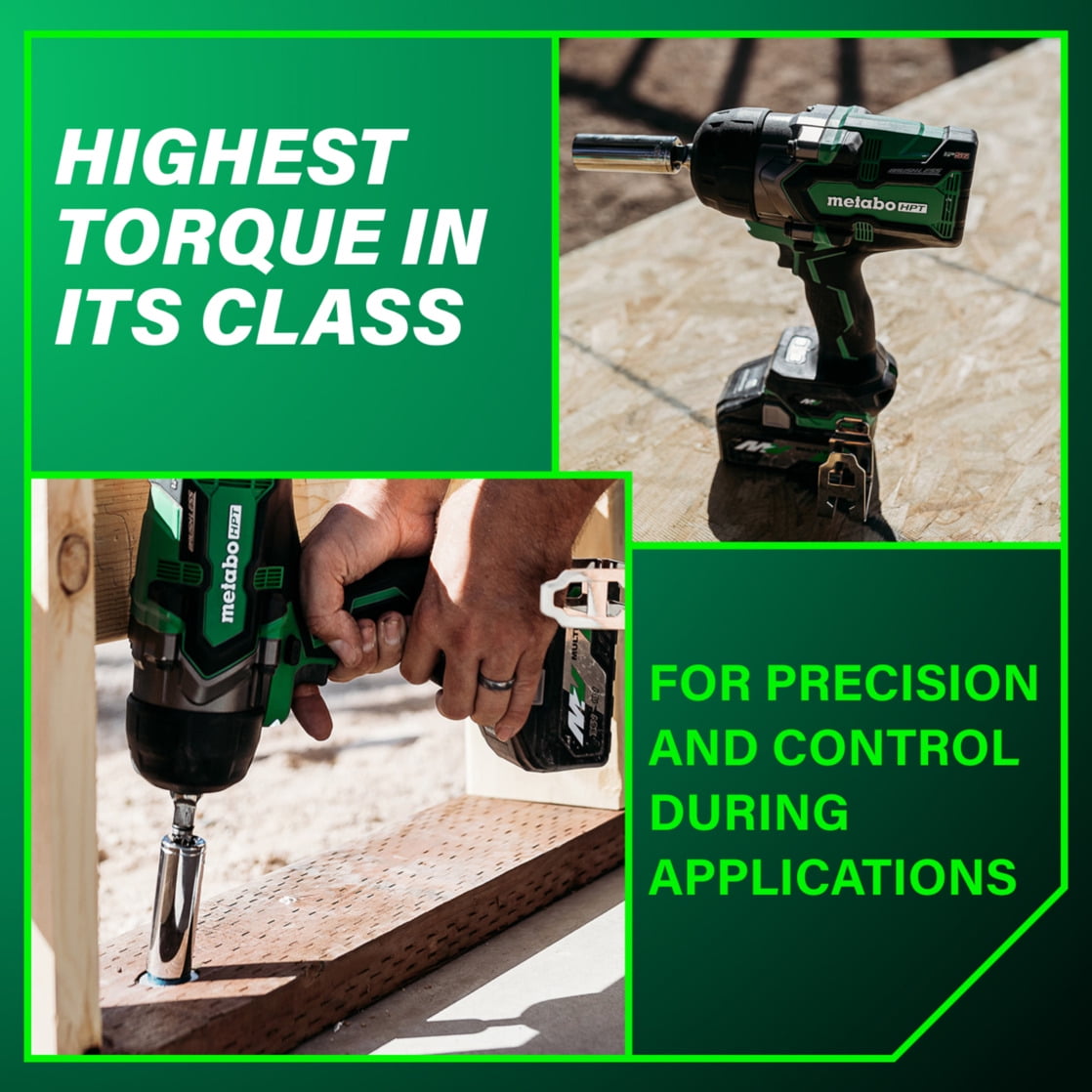 Metabo HPT 36V 3/4 Impact Wrench, Tool Only, WR36DFQ4
