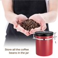 thumbnail image 4 of Yuarrent Contenedor sellado de granos de café de acero inoxidable con caja de almacenamiento de alimentos con válvula de escape Juegos de servir café y té Numero 3 Yuarrent HA024905-03, 4 of 5