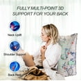 thumbnail image 2 of WOWMAX Reading Pillow for Bed Adult, Back Pillow for Sitting in Bed, Back Support Pillow for Bed, Chair Pillow for Back Support, 100% Cotton Removable Cover, 2 of 8