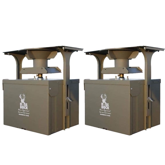 Boss Buck 12V High Torque Motor Hunting Game Feeder w/ Time Holder (2 Pack)