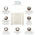 thumbnail image 4 of Transolid Swk483672 Saramar 48" W X 36" D X 72" H Three Panel Shower Wall Kit - Biscotti, 4 of 5