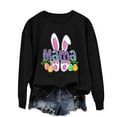 thumbnail image 4 of EGNMCR Easter T-shirt Imprimé T-Shirts Graphiques pour Femmes T-Shirts pour Femmes T-shirt à Col Rond pour Femmes Easter Imprimé Haut à Manches Longues Chandails T-Shirts pour Femmes, 4 of 4