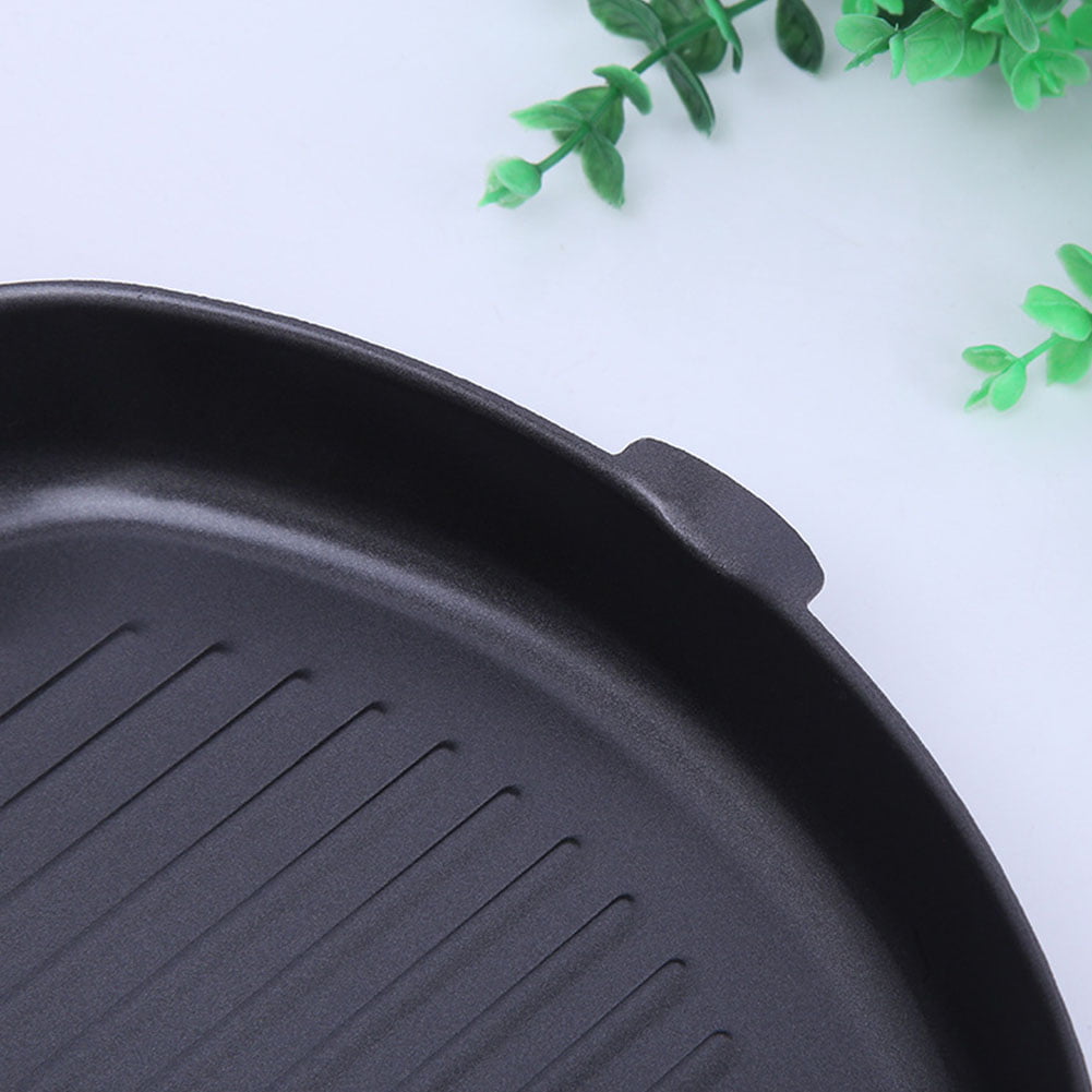 FOLDABLE IRON NON STICK FRY PAN GRIDDLE GRILL STEAK FRYING COOK BBQ KITCHEN PAN 