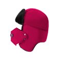 thumbnail image 3 of Minnieouse Gorro de pelusa de invierno para deportes al aire libre, gorro a prueba de viento para mantener el calor, esquí, senderismo, norte de Europa, Sombreros Rosa roja Minnieouse AP000312-04, 3 of 5