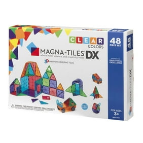 Magna Tiles Clear Colors 100 Piece Set Magna Tiles Clear Colors 48 Piece Dx Set
