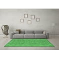 thumbnail image 3 of Ahgly Company Indoor Round Oriental Emerald Green Traditional Area Rugs, 6' Round, 3 of 4