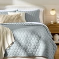 thumbnail image 3 of Better Homes & Gardens Tencel Quilt, Full/Queen, Silver Grey, Soft Touch Bedding, 3 of 5