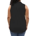 thumbnail image 2 of NISVIYA Plus Size Tops for Women Summer Sleeveless Shirts Eyelet Fashion V Neck Tunics Black 3XL, 2 of 4