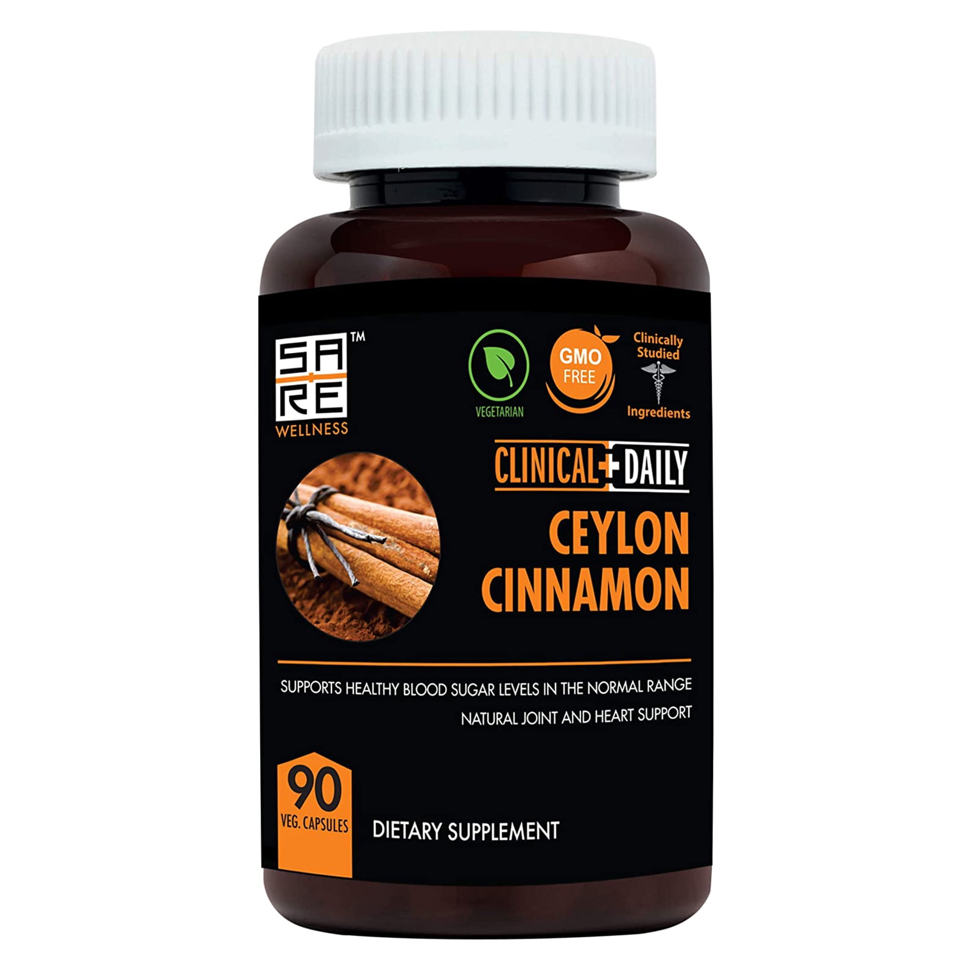 Clinical Daily Ceylon Cinnamon Bark Supplement 500mg Blood Sugar