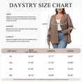 thumbnail image 6 of Daystry Women's Plus Size Fall Winter Long Sleeve Chunky Cable Knit Sweater Open Front Cardigan Button Loose Sweaters, 6 of 8