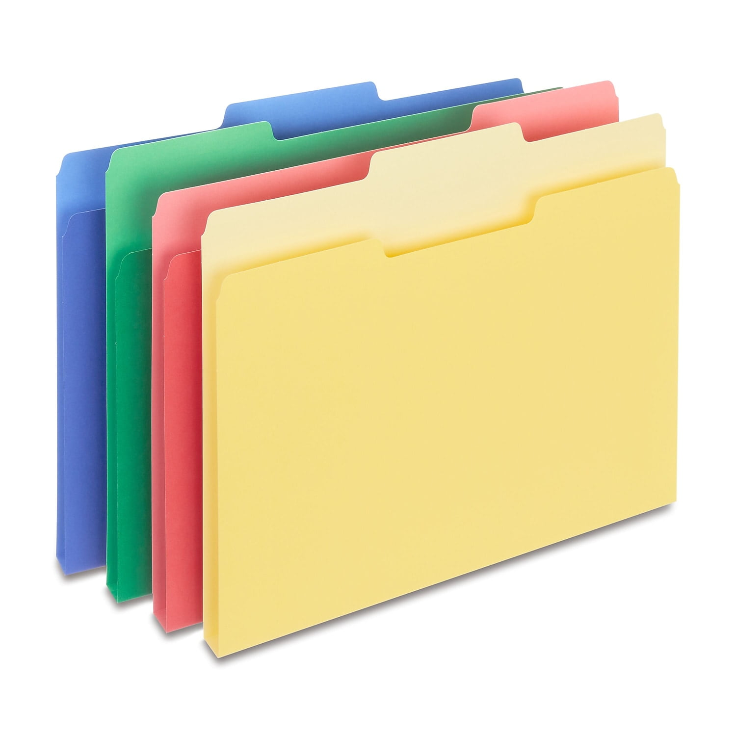 Staples Colored Top-Tab File Folders 3 Tab Assorted Colors Letter Size 24/PK TR285130/285130