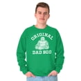 thumbnail image 5 of Funny Father Original Dad Bod Buddha Men's Crewneck Sweatshirt Brisco Brands S, 5 of 6
